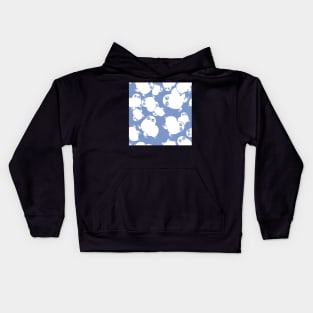 Pale Baby Seals on Periwinkle Kids Hoodie